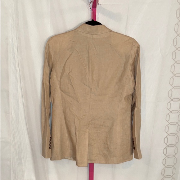 Brooks Brothers Beige Women's Blazer 100% Linen - Picture 5 of 7